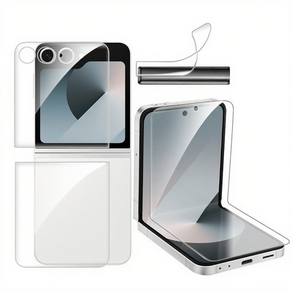 8PCS Full Coverage Screen Protector for Samsung Galaxy Z Flip7 Front Back & Side