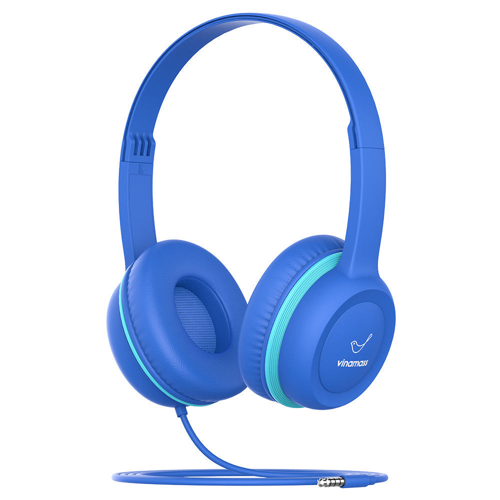 Kids Over-Ear Headphones with 85dB Volume Limit for Safe Listening Blue