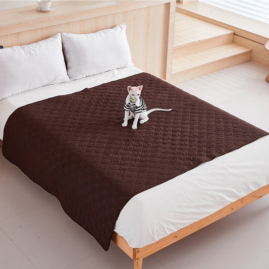 Waterproof Dog Furniture Protector Pet Bed Mat & Sofa Cover Coffee