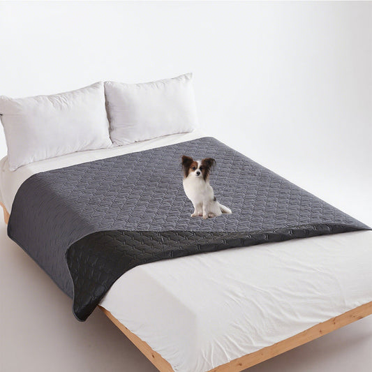 Waterproof Dog Furniture Protector Pet Bed Mat & Sofa Cover Dark Gray
