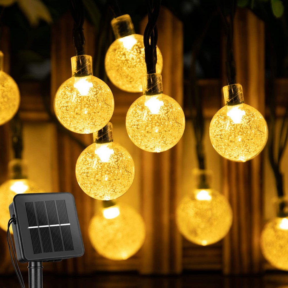 Solar Globe String Lights Outdoor Garden Decor