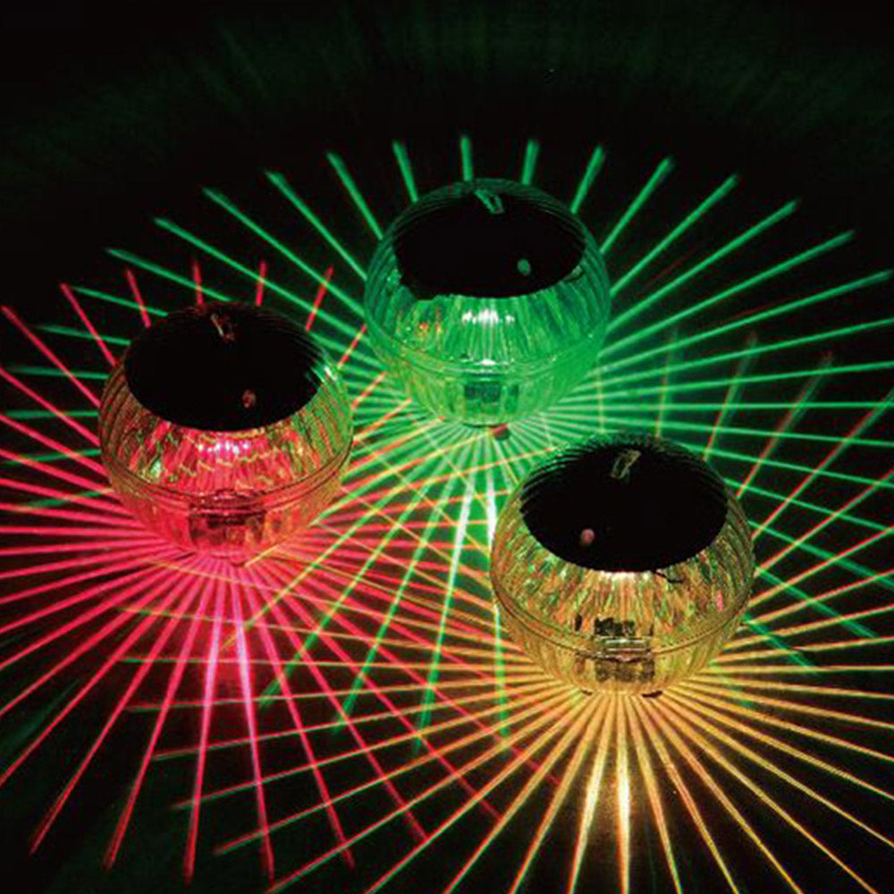 Two or Four LED Floating Ball Light Outdoor Garden Swimming Pool Pond Lamps Solar Powered