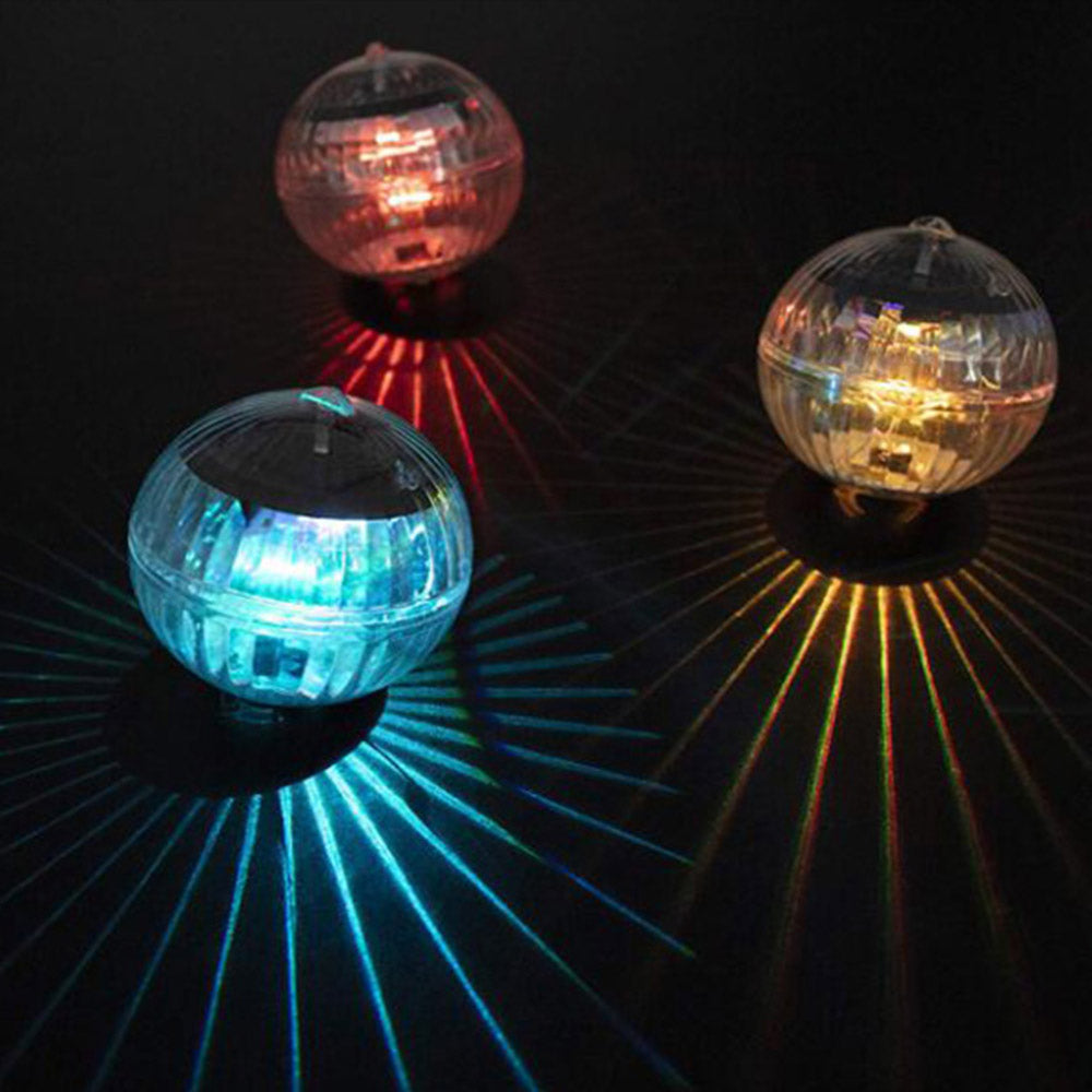 Two or Four LED Floating Ball Light Outdoor Garden Swimming Pool Pond Lamps Solar Powered