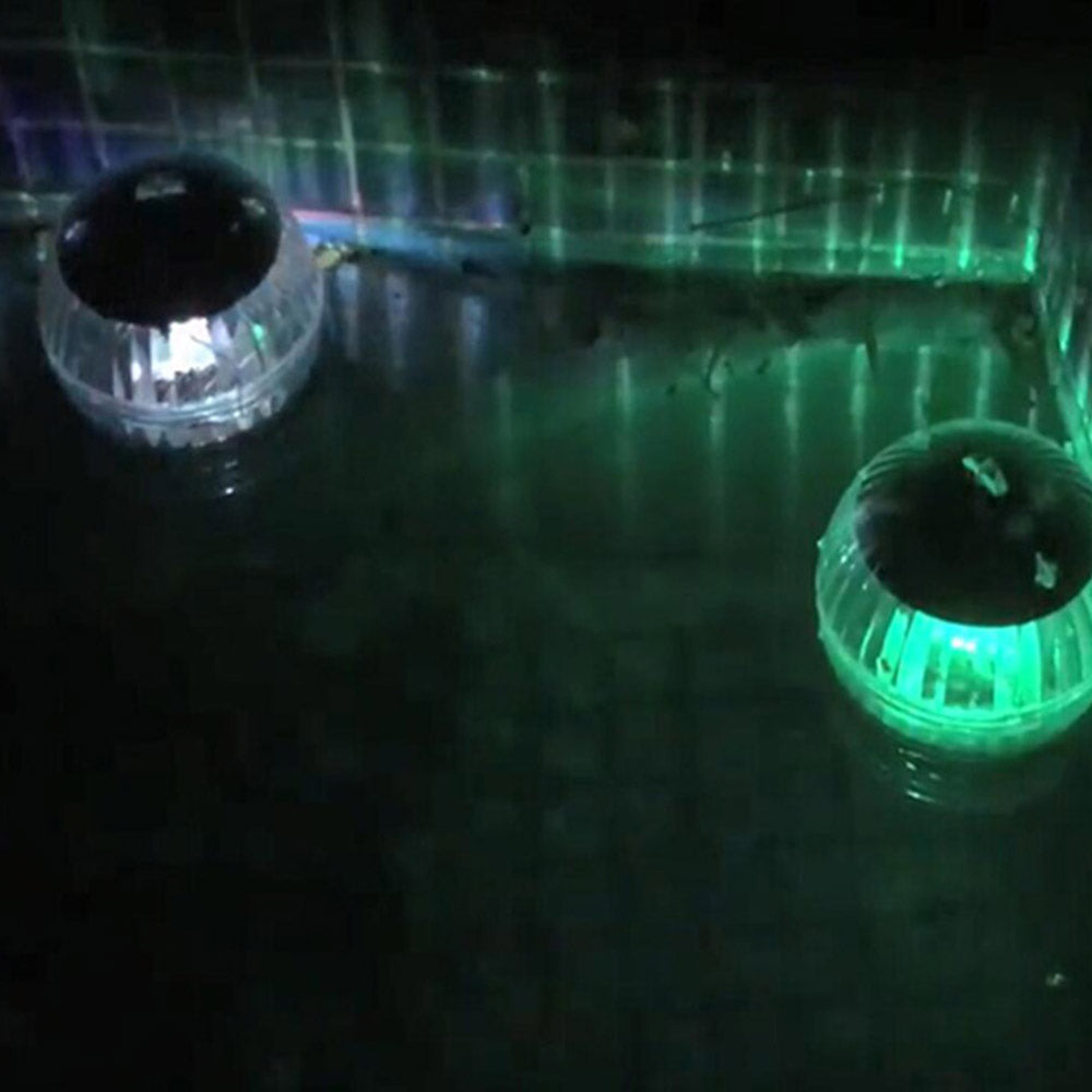 Two or Four LED Floating Ball Light Outdoor Garden Swimming Pool Pond Lamps Solar Powered