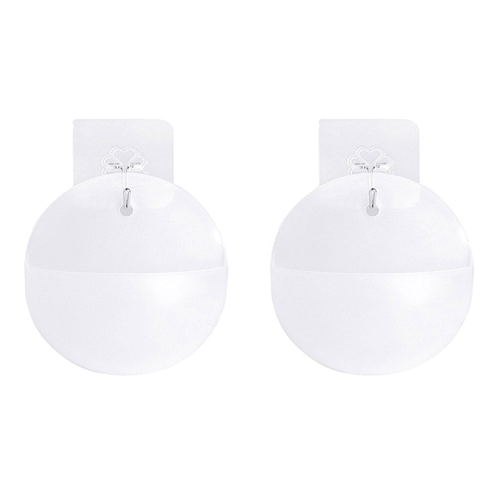 2 or 4Pcs Plastic Half Round Mini Planter Wall Mounting Hanging Plant Pots Home Decoration