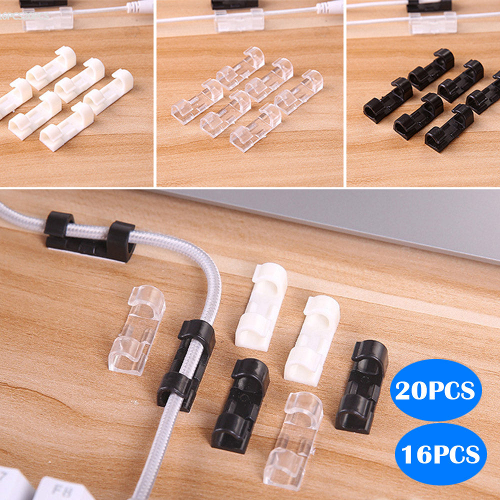 2 Set of Self-Adhesive Cable Clips Durable Cable Organizer Wire Holder Practical Wire Clamp Telephone Line Clamp