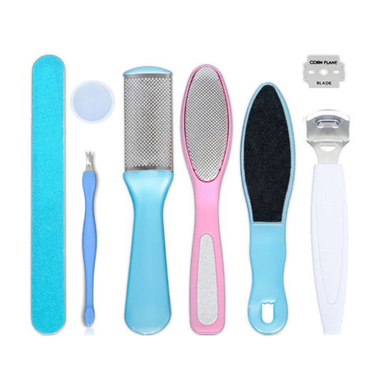 Pedicure Tools Kit Foot File Set Removing Hard Cracked Dead Skin Cells Scrubber