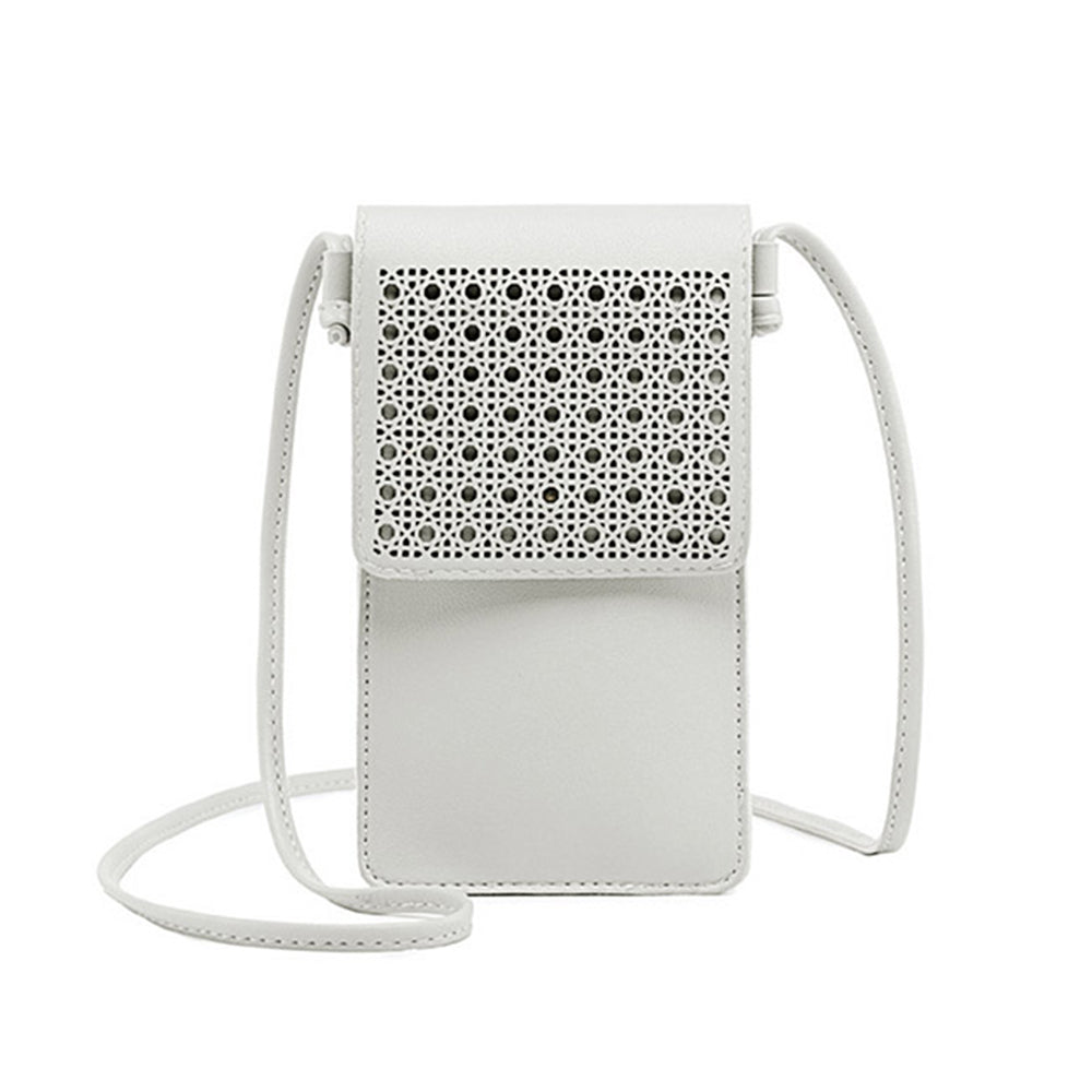 Women Touchable PU Leather Phone Bag Crossbody Phone Purse