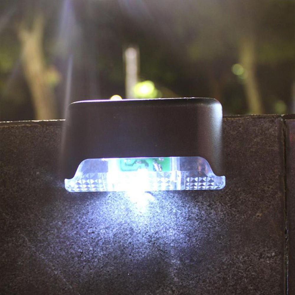 White LED Outdoor Solar Powered Lights Home Stairs Lamp