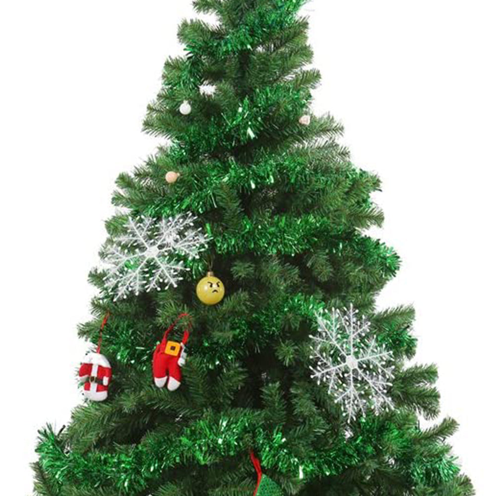 2Pcs Green Christmas Tinsel Garland Xmas Decor Home Decor