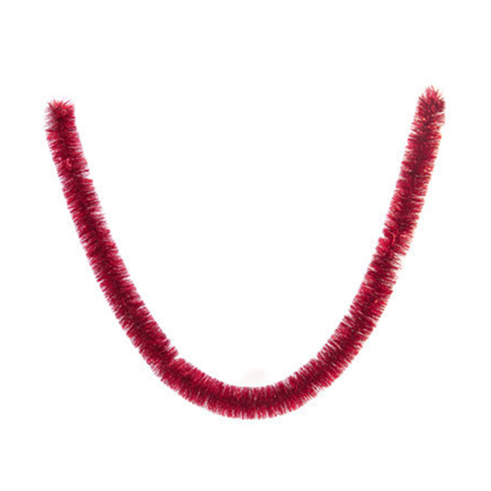 2Pcs Red Christmas Tinsel Garland Xmas Decor Home Decor
