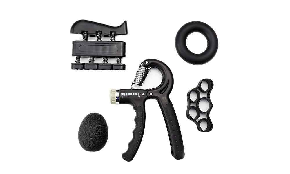 Hand Grip Strengthener Trainer Exerciser Finger Stretcher 10-60Kg Resistance Grip Strengthener 5Pcs Kit
