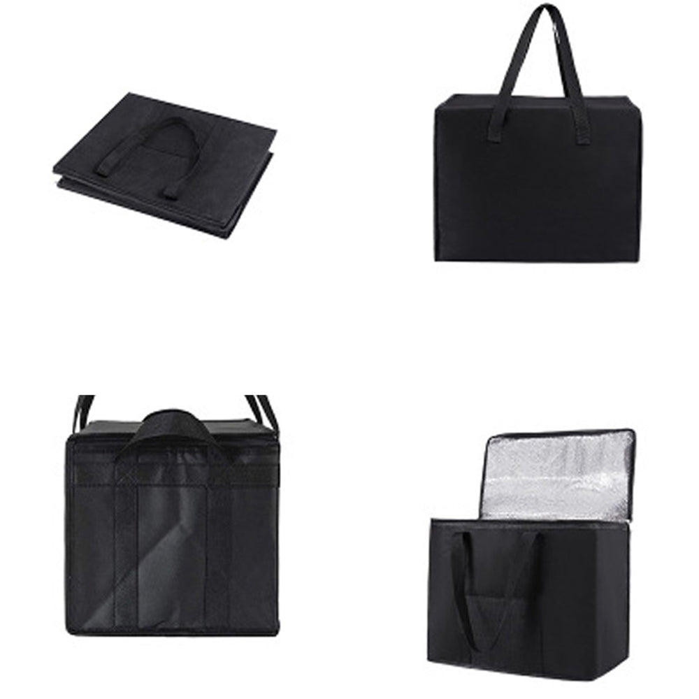 2 X Insulated Grocery Bag Reusable Food Storage Bag Large Capacity Picnic Bag Foldable Travel Food Cooler Thermal Bag