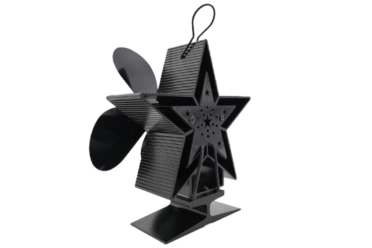 4-Blade Heat Powered Stove Fan