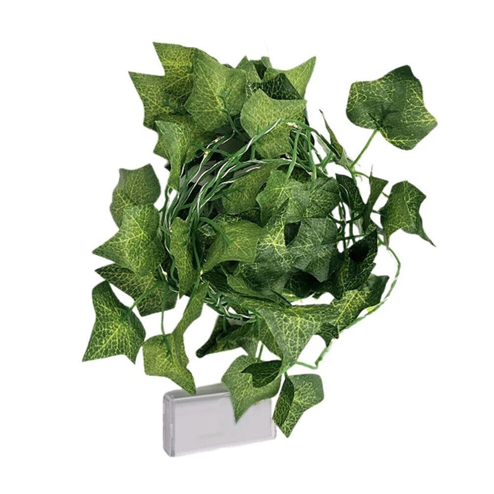 Vine String Lights 100LED Artificial Ivy Leaves Hanging Lamp for Room Garland Party Festival Decor -Maple Leaf