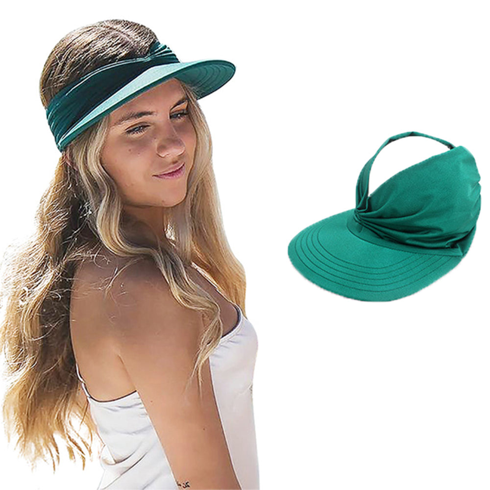 Adult Sun Visor Cap Elastic Sports Hat Empty Top Baseball Portable Beach Hat