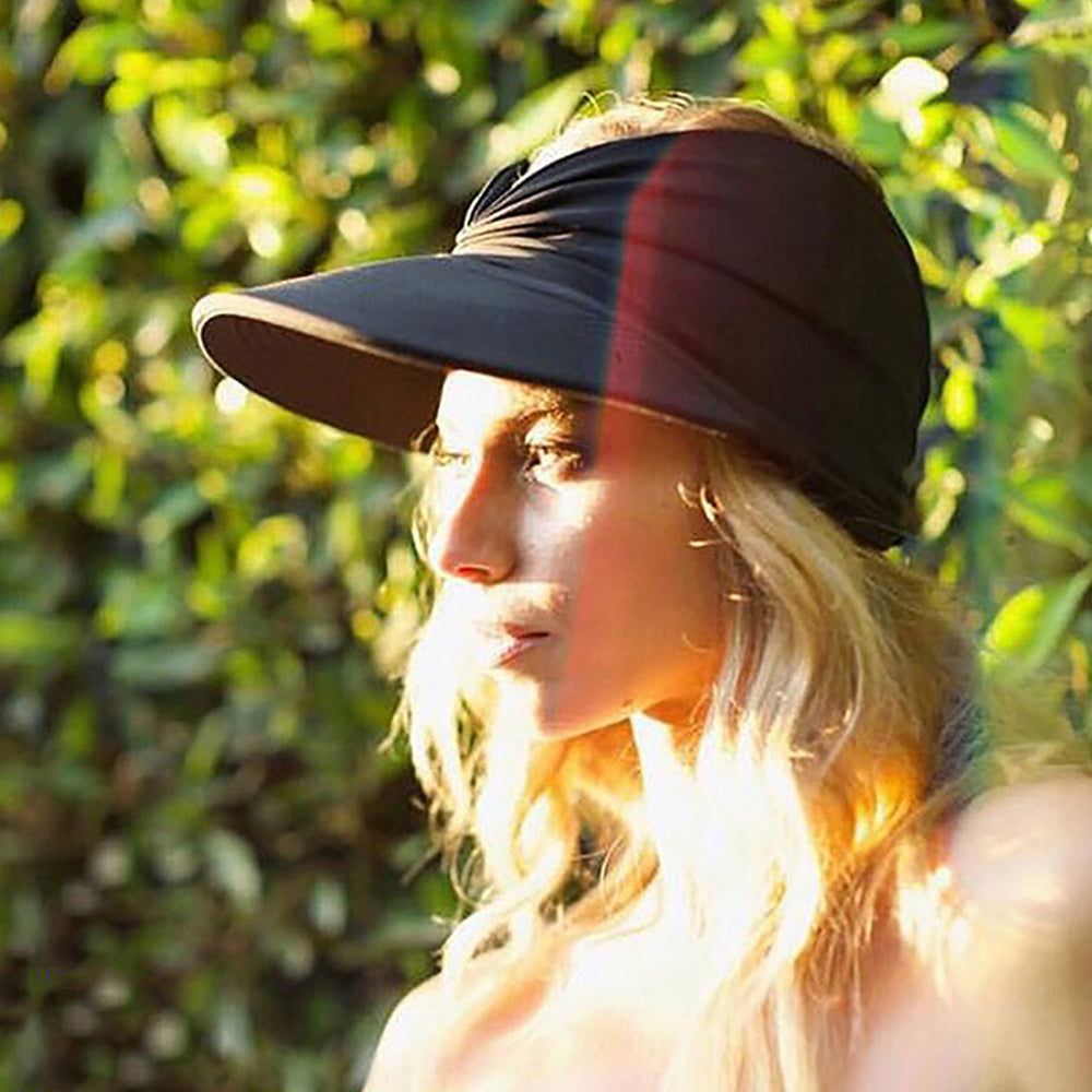 Adult Sun Visor Cap Elastic Sports Hat Empty Top Baseball Portable Beach Hat