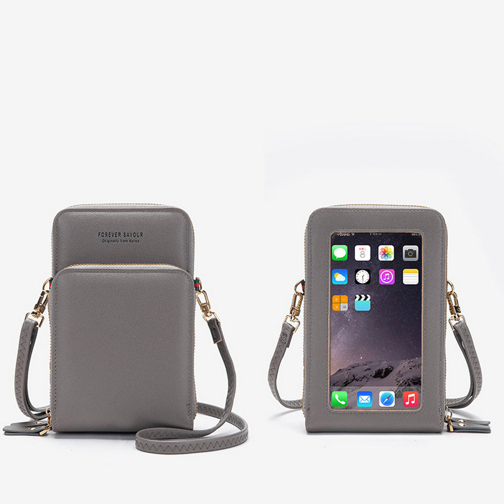 Women Mini Crossbody Mobil Phone Purse Touch Screen Bag