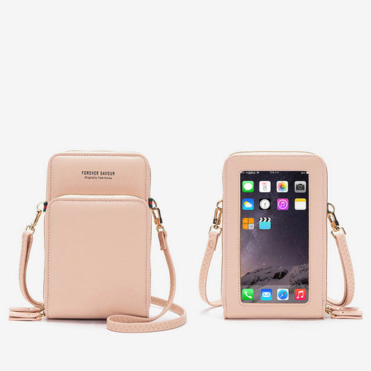 Women Mini Crossbody Mobil Phone Purse Touch Screen Bag