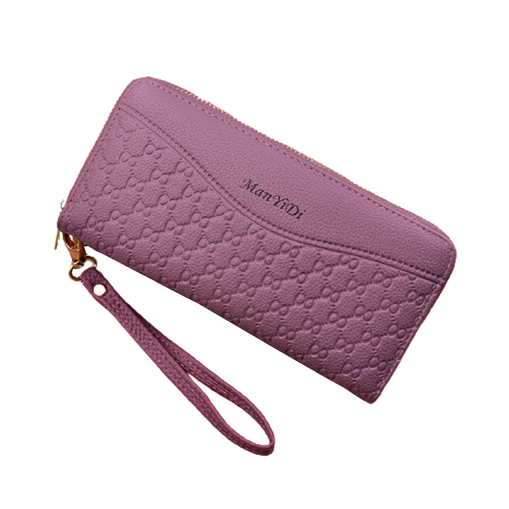 Women Fashion PU Leather Wallet Long Purse Handbag