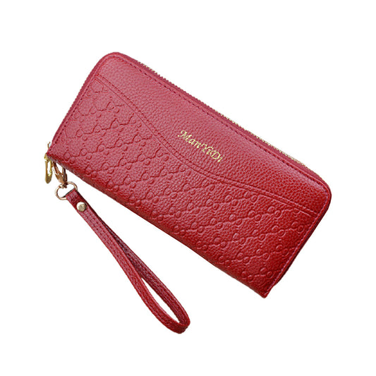 Women Fashion PU Leather Wallet Long Purse Handbag