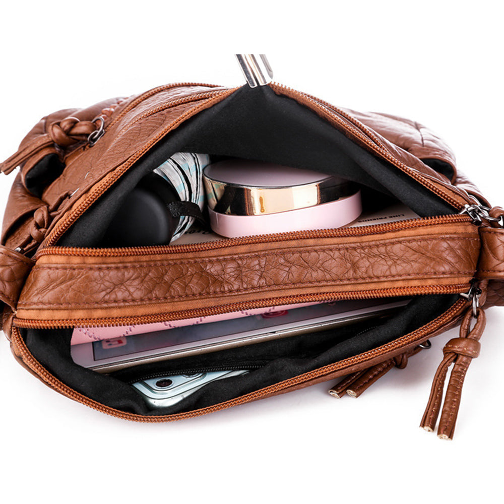 Women Leather Cross body Purse Shoulder Bag