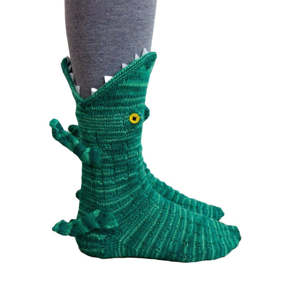 Unisex Christmas Knit Socks Cute Cartoon Animal Pattern