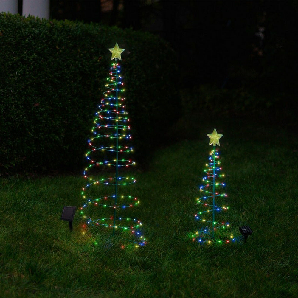 Solar Powered LED Christmas Tree Stake Light