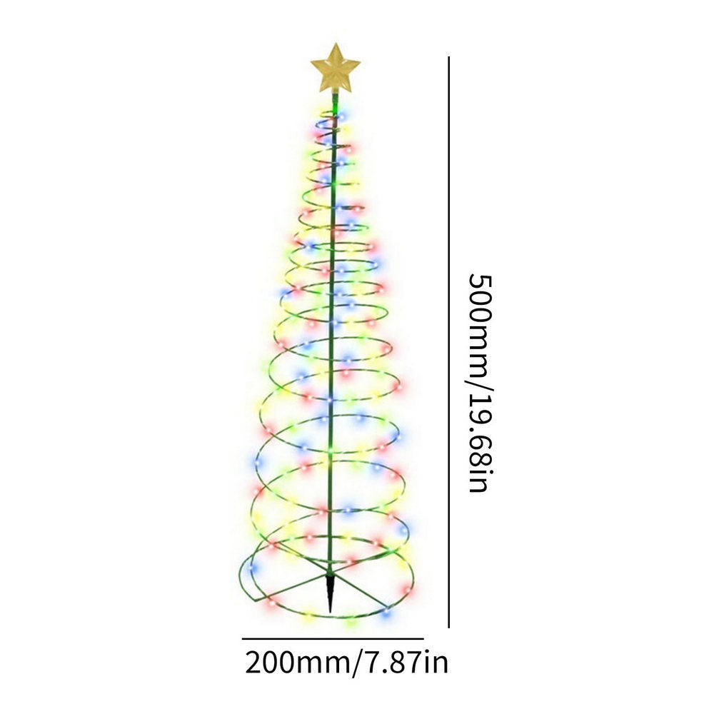 Solar Powered LED Christmas Tree Stake Light