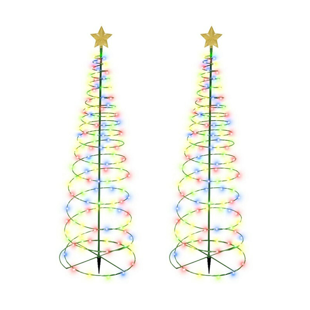 Solar Powered LED Christmas Tree Stake Light