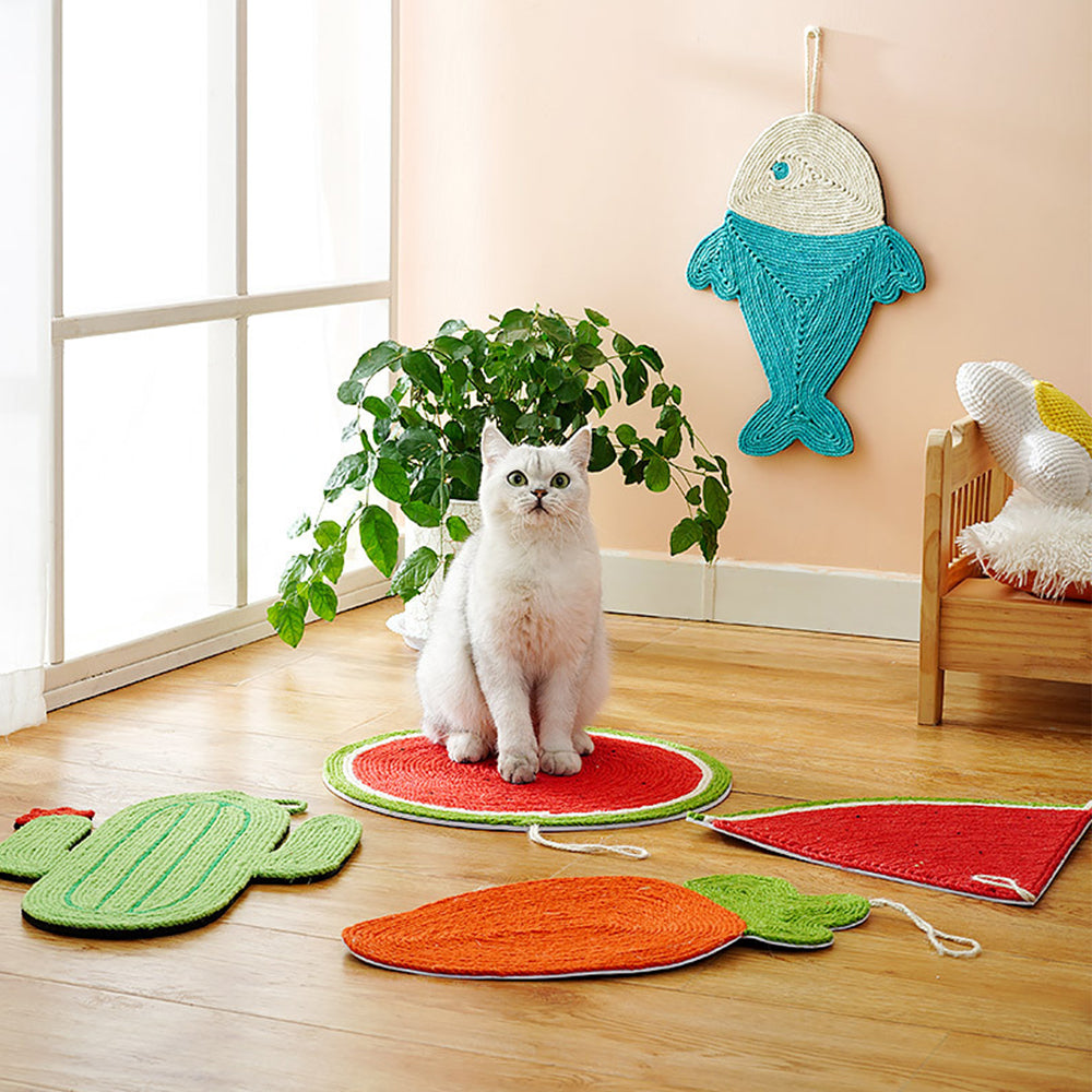 Durable Cat Scratching Mat Sisal Felt Cat Scratcher Scratching Pad