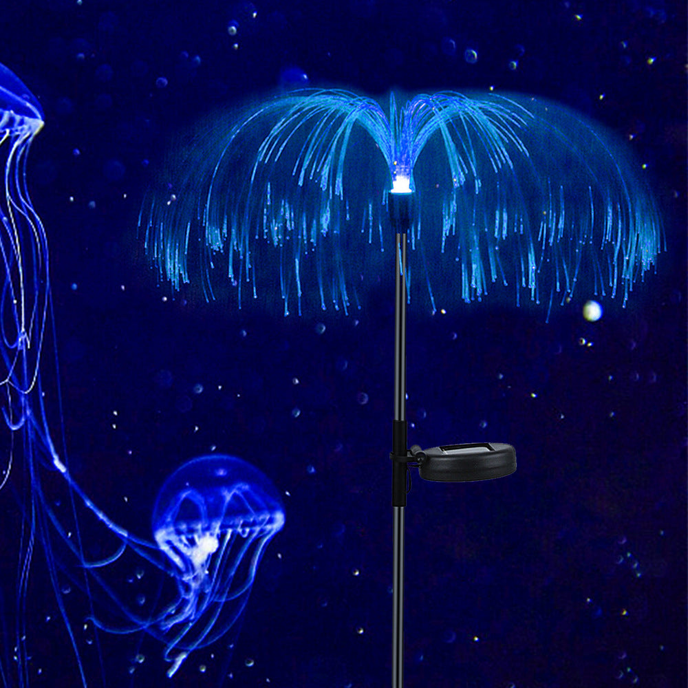 Solar Jellyfish-Shaped Ground Lights Patio Stake Walkway Lamp Outdoor Garden Decor Multicolor