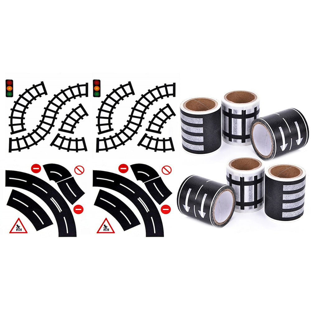 10 X Kids DIY Adhesive Toy Car Track Tape