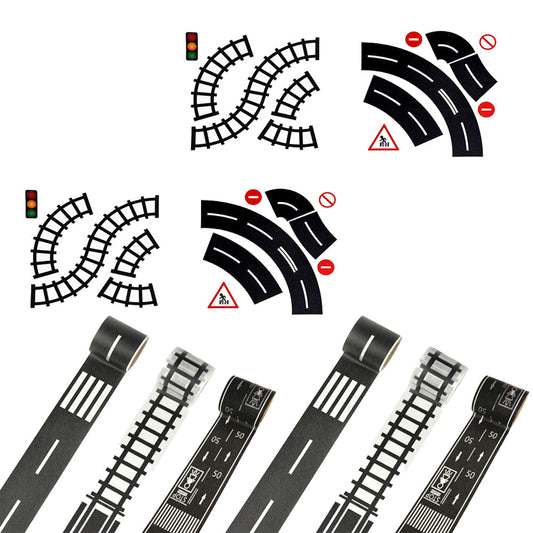 10 X Kids DIY Adhesive Toy Car Track Tape