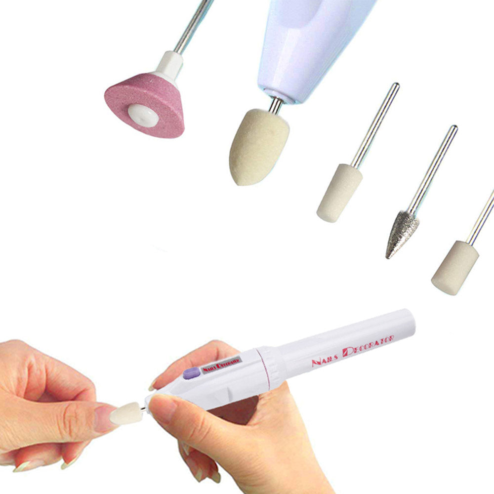 5 in 1 Nail Trimming Kit Electric Salon Shaper Manicure Pedicure Set Art Nail