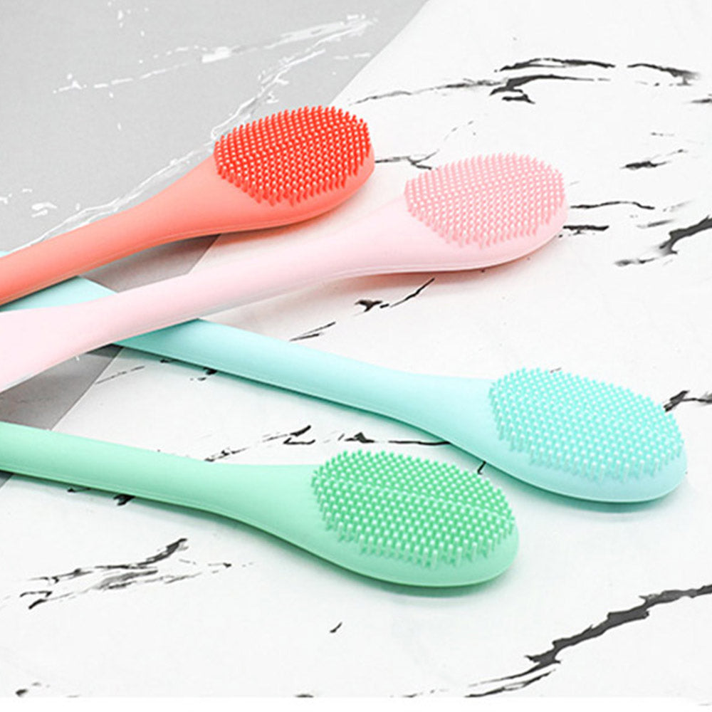 2Pcs 2 in 1 Silicone Face Cleaning Mask Brushes Dual-Heads Face Cleaning Tools