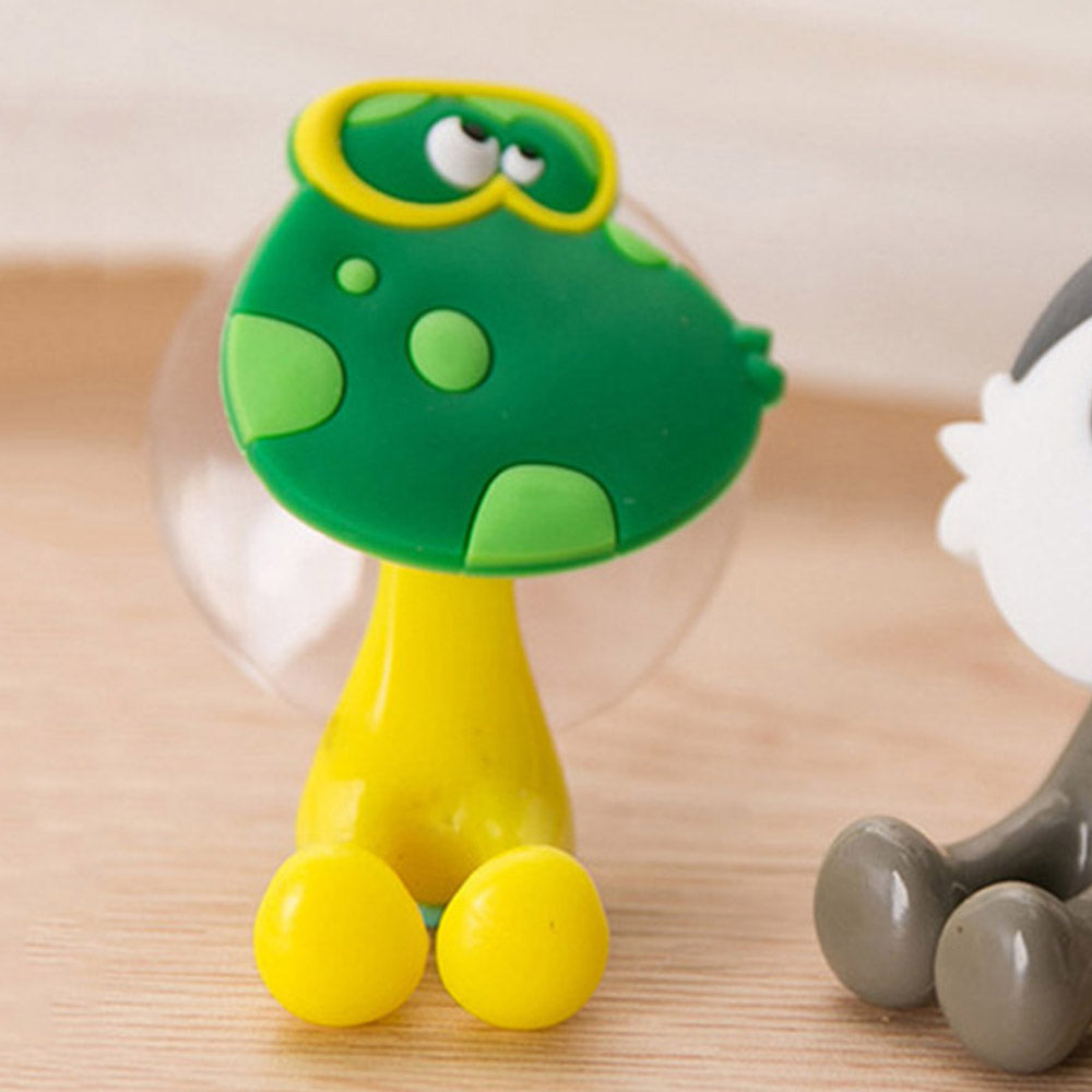 10PCS Cute Cartoon Toothbrush Holder with Suction Mount