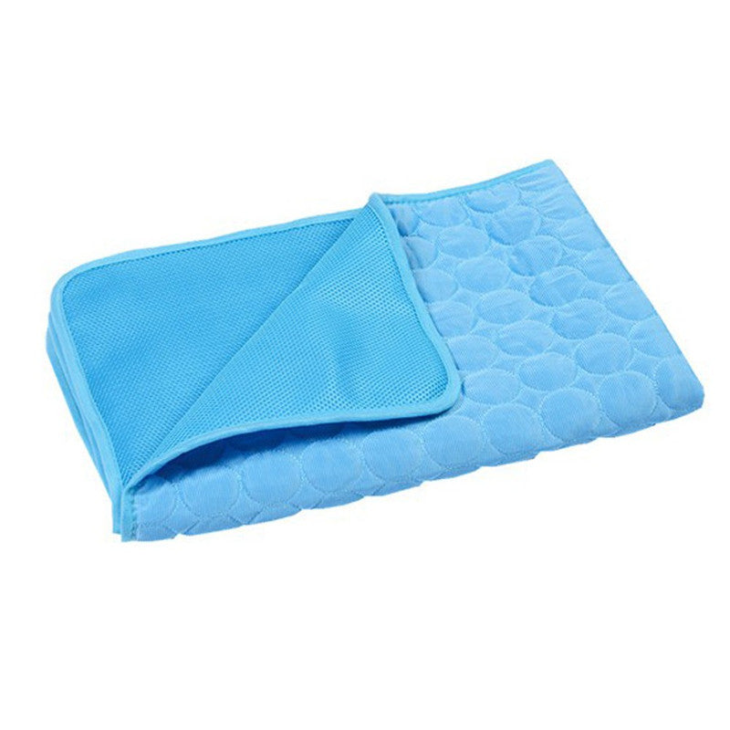 Blue - Summer Cooling Mat Pet Bed Interior Cooling Pad for Cat Seats Dog Car Sofa Pet Bed Kennel