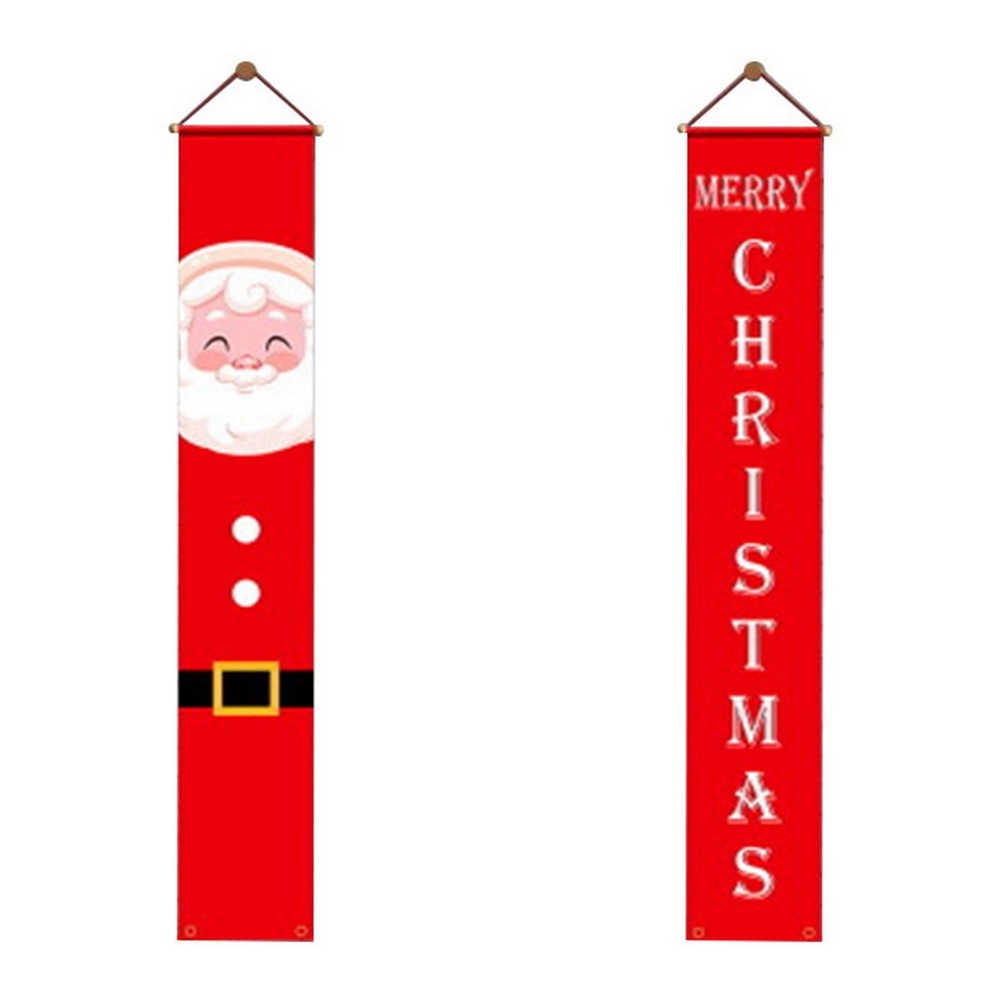 Christmas Porch Sign-Santa + Word