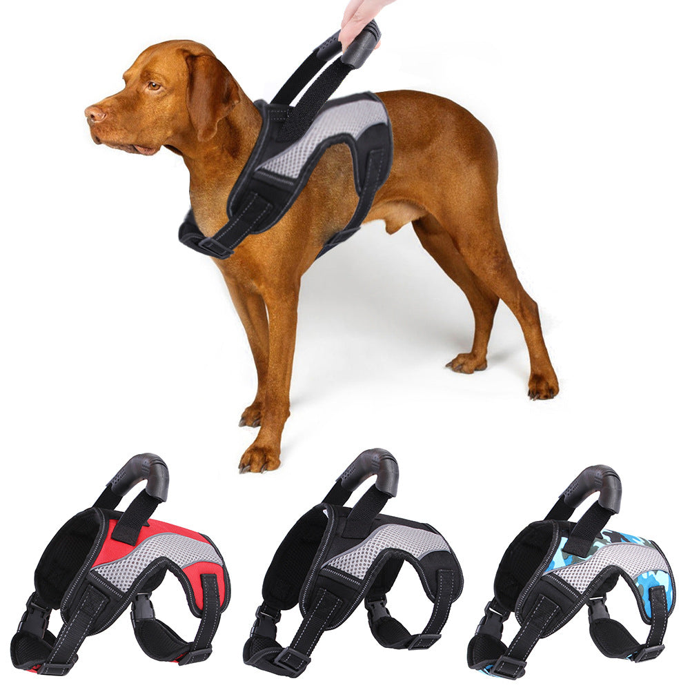 Blue No Pulling Dog Harness Pet Puppy Vest for Outdoor Walking