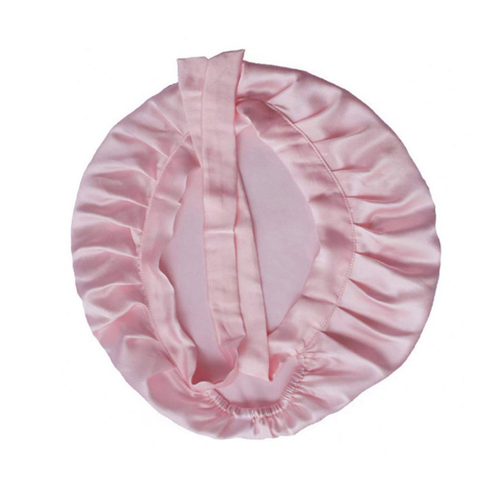 2 X Black and Pink Women's Mulberry Silk Turbans