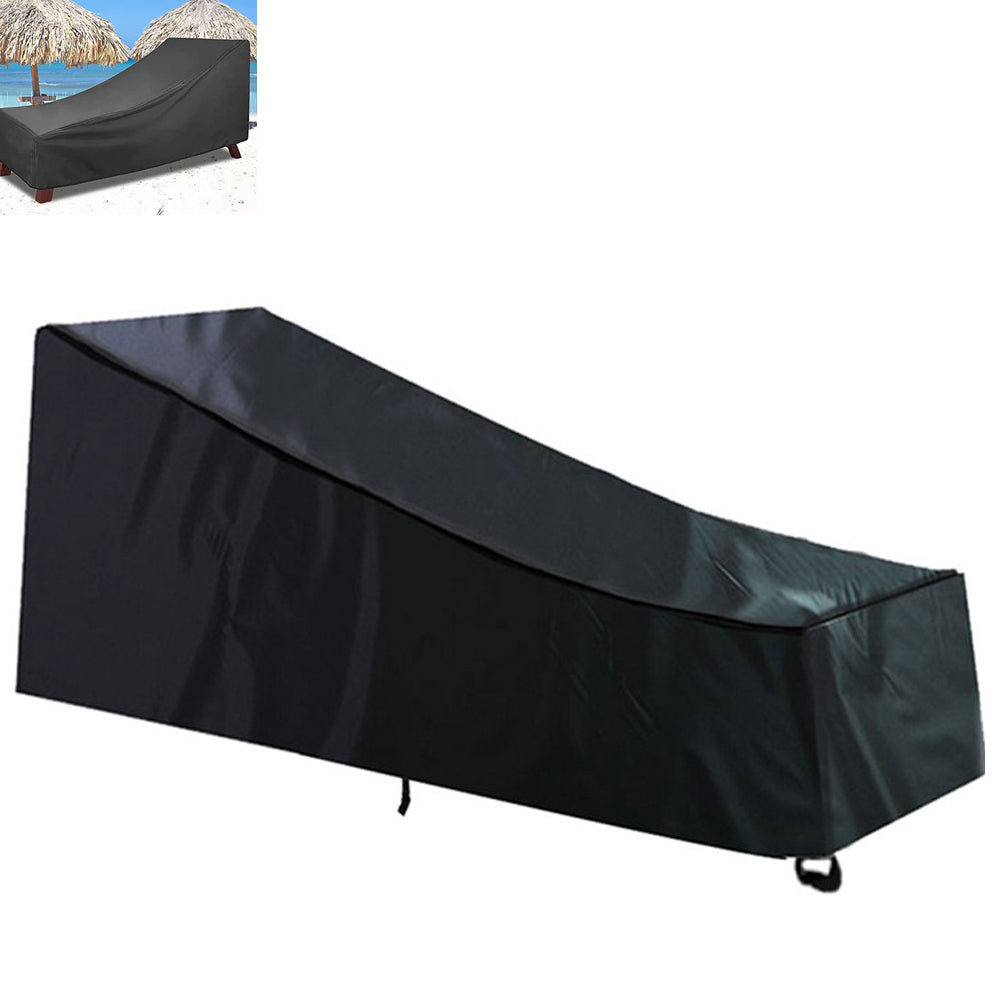 2pcs Sun Lounge Cover Water Resistant Outdoor Sunbed Chair Covers Garden Patio Furniture Covers -L