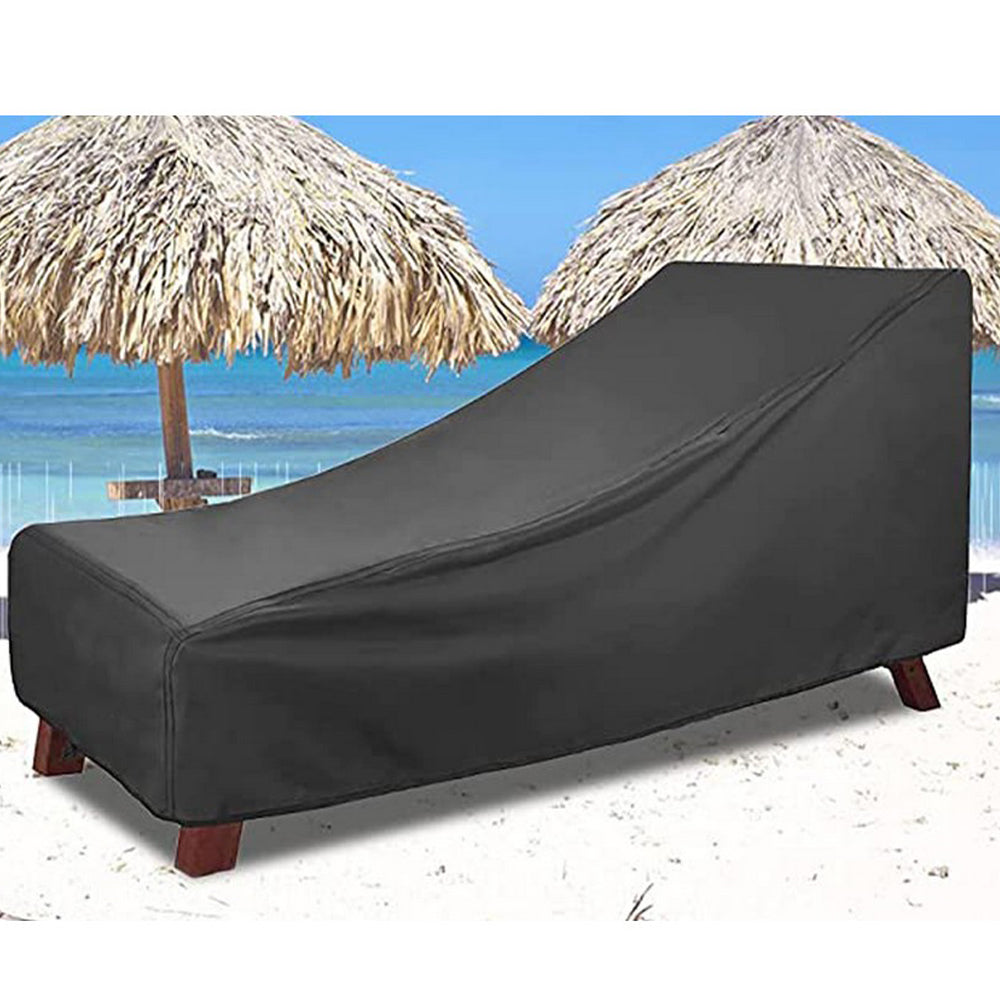 2pcs Sun Lounge Cover Water Resistant Outdoor Sunbed Chair Covers Garden Patio Furniture Covers -L