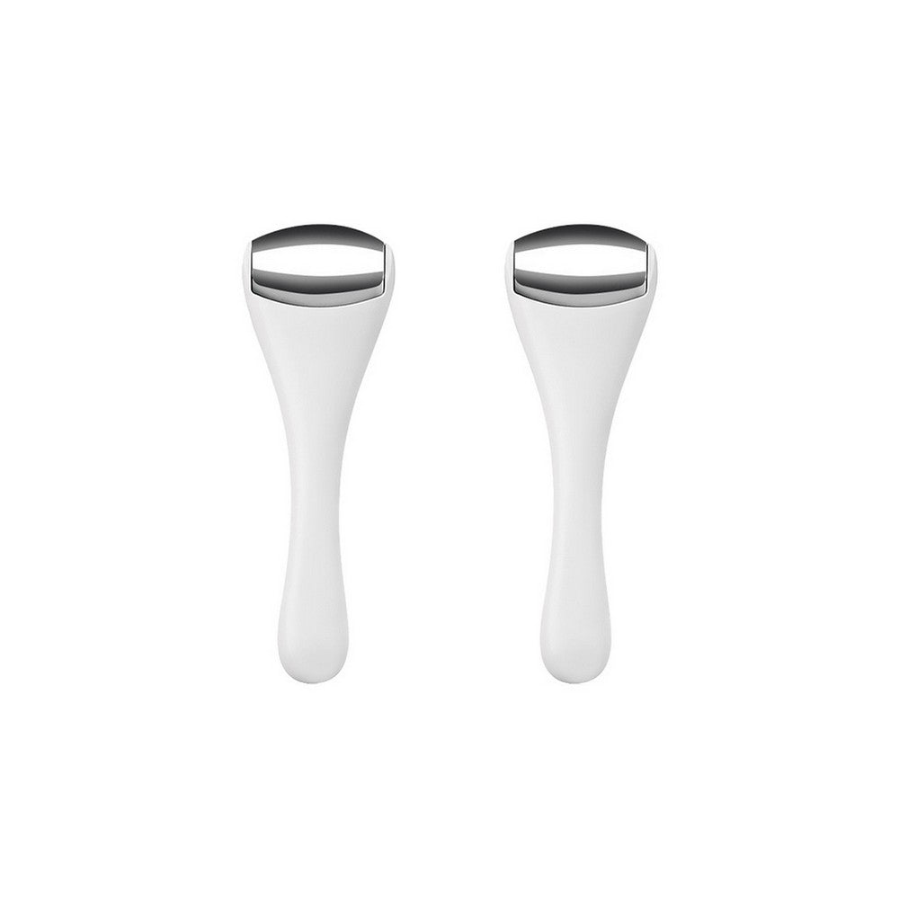 2pcs Ice Roller for Face and Eyes Puffiness Relief Face Massager Roller for Reduces Wrinkles -White