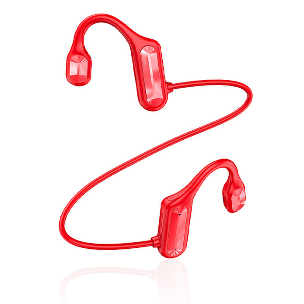 Bone Conduction Headphones 2pcs Bone Conduction Bluetooth Earphones -Red and Green
