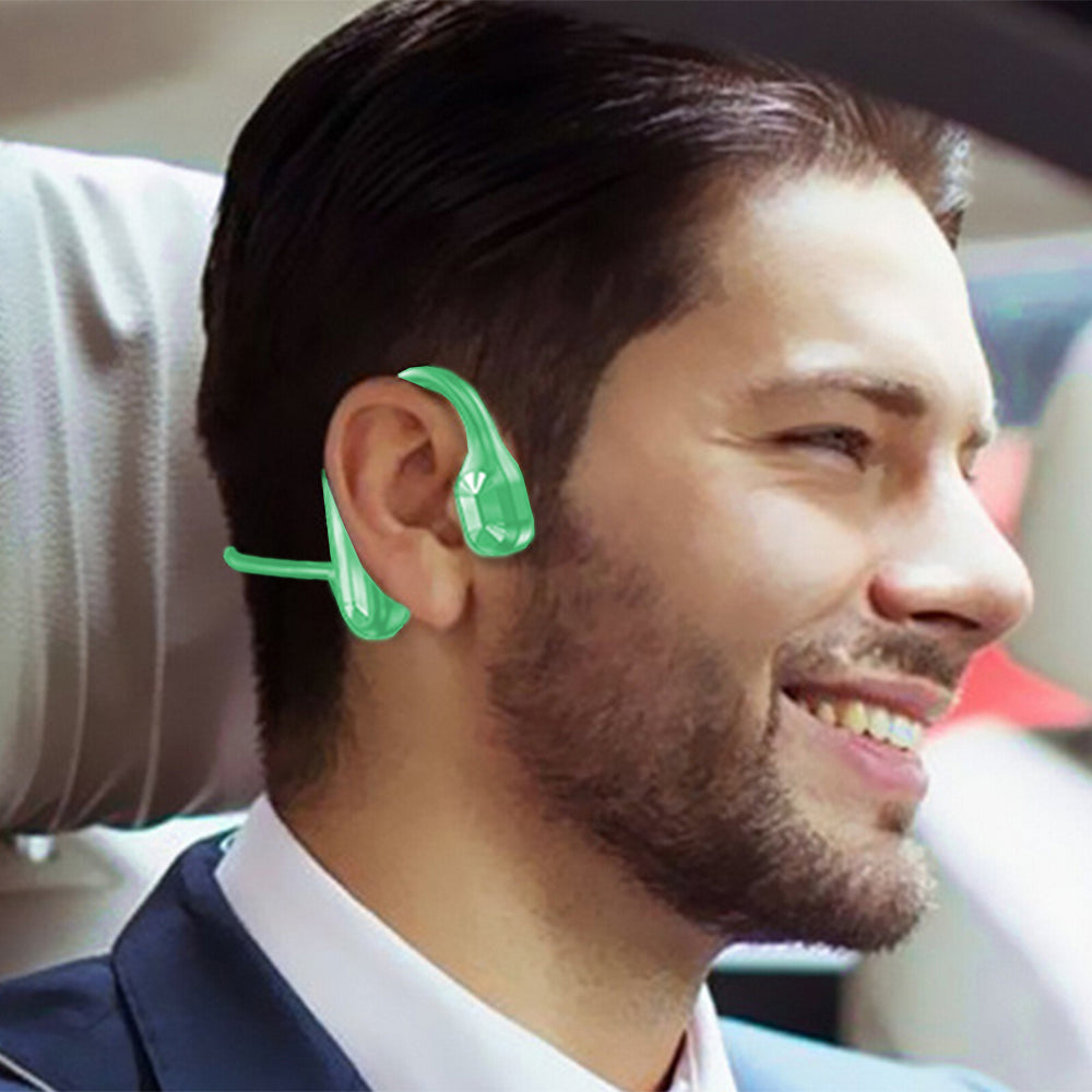 Bone Conduction Headphones 2pcs Bone Conduction Bluetooth Earphones -Red and Green