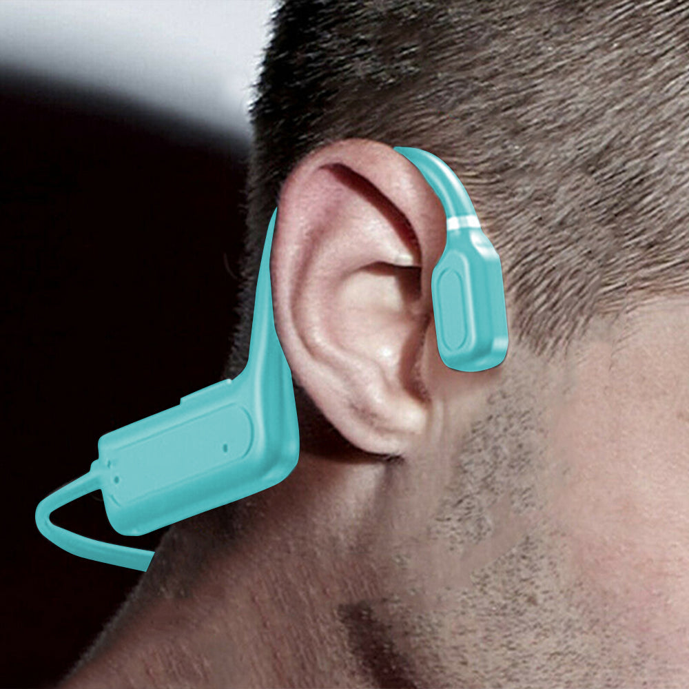 Bone Conduction Headphones Bone Conduction Bluetooth Earphones -Blue