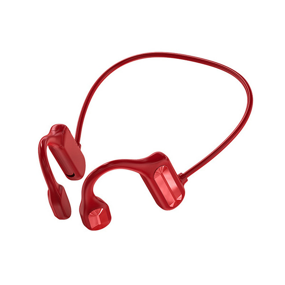 Bone Conduction Headphones 2pcs Bone Conduction Bluetooth Earphones -Red and Green