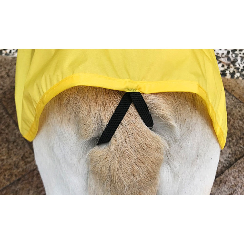 Dog Raincoat with Hat Yellow