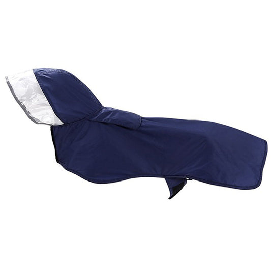 Dog Raincoat with Hat Blue